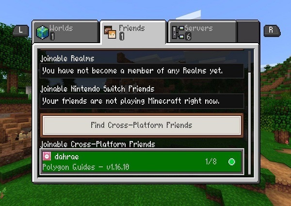 minecraft cross platform crossplay find friends
