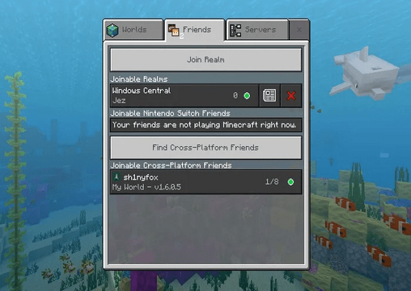 minecraft crossplay realms- how to find Minecraft Realms friends