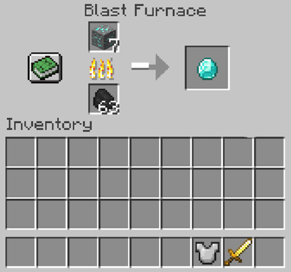 how to use blast furnace in minecraft